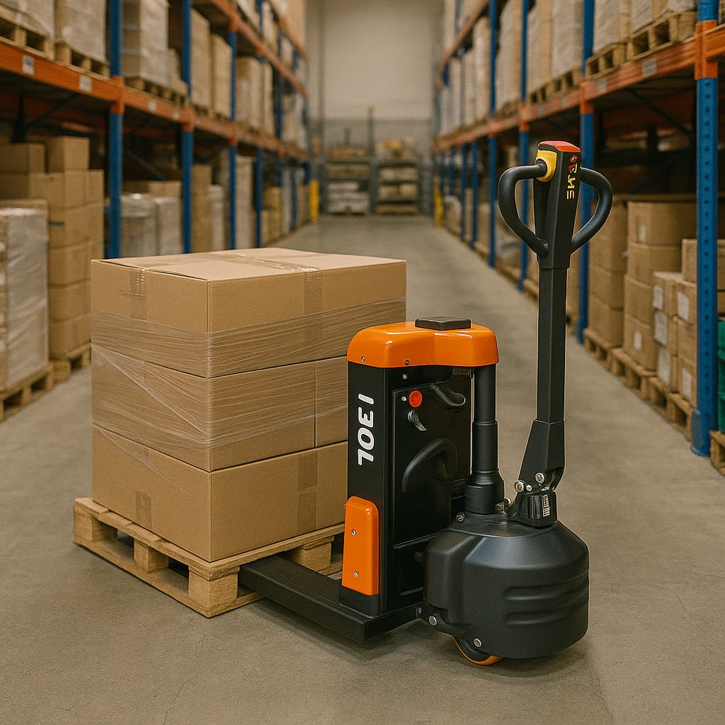 Warehouse electric pallet truck application