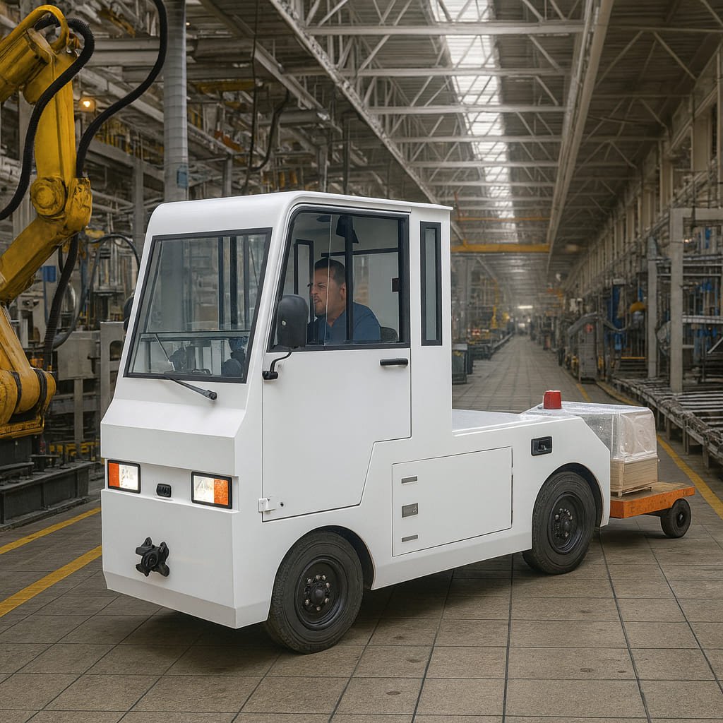 Factory Production Line Tow Tractor Application