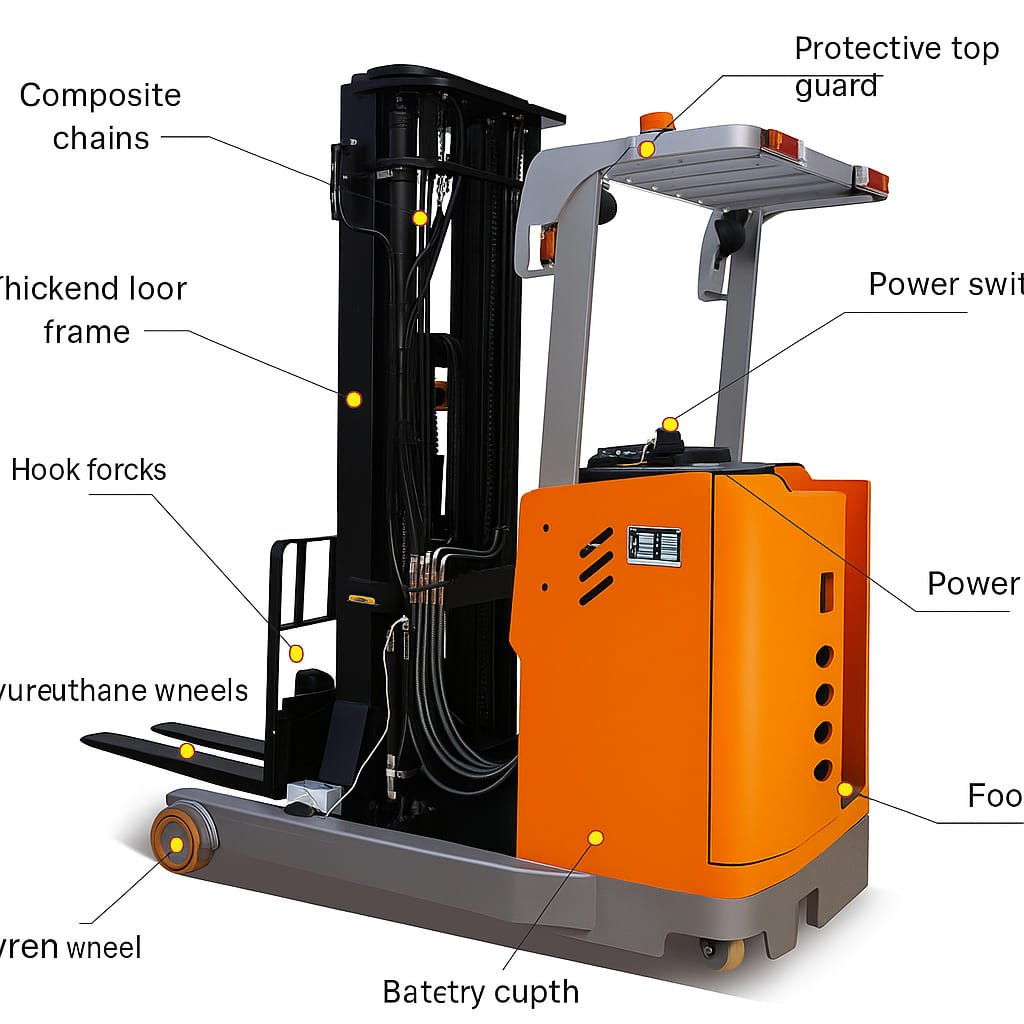 CQDZ-20 Electric Reach Stacker 2.0T